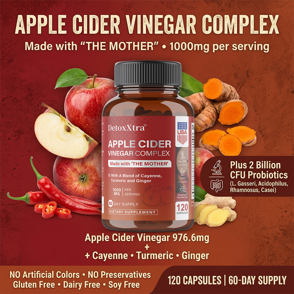 Apple Cider Vinegar Pill - Cápsulas de Vinagre de Sidra de