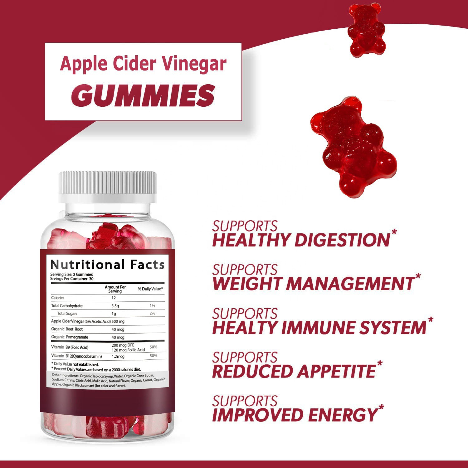 Las gomitas de vinagre de sidr - Apple Cider Vinegar Pill reseña y precio