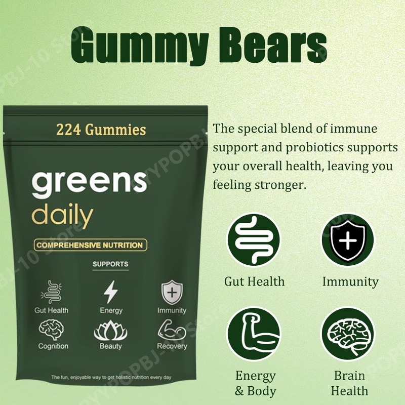 Gomitas Verdes Orgánicas de Ch - Multivitamin Gummy Adult reseña y precio