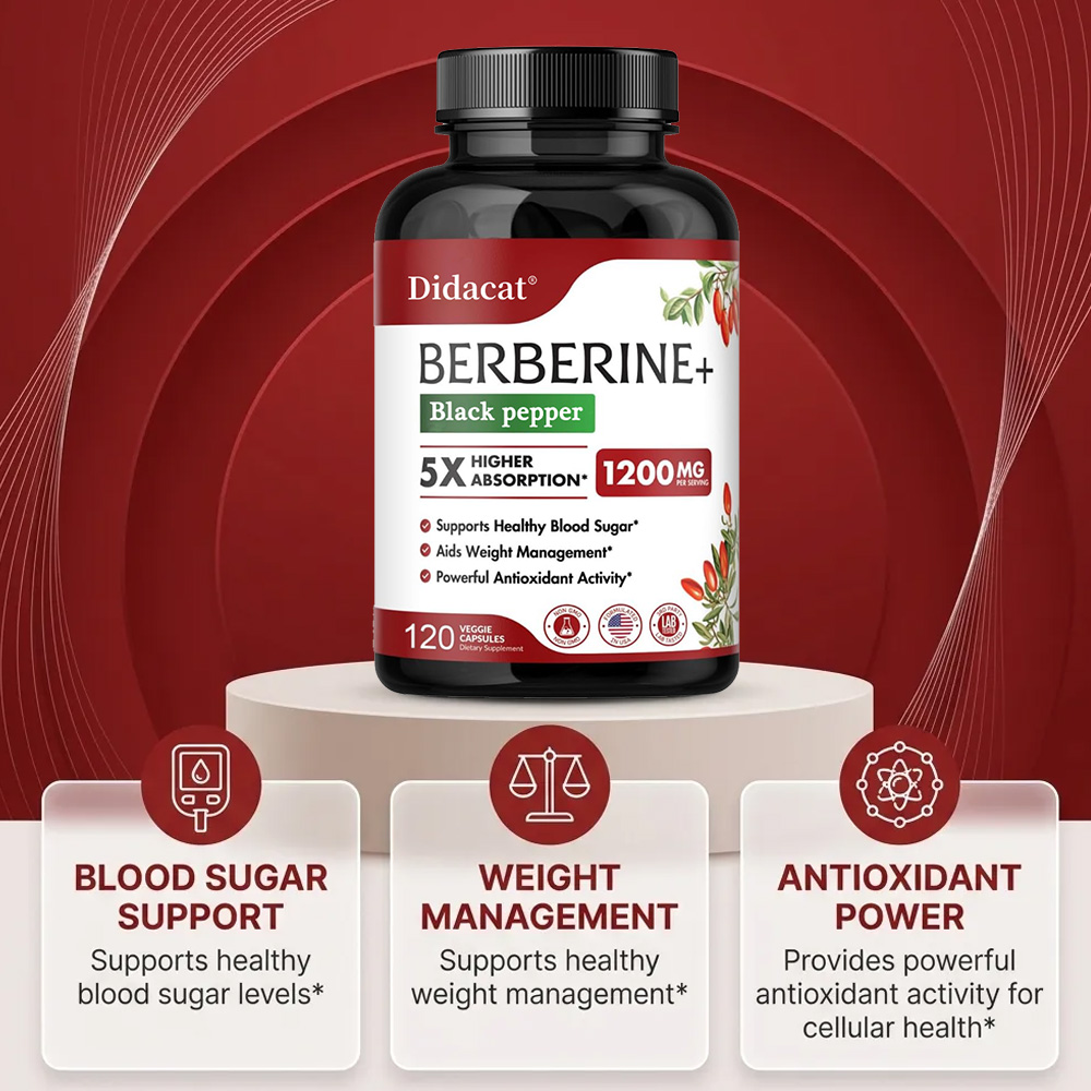 Suplemento de Berberina 1200mg - Apple Cider Vinegar Pill reseña y precio